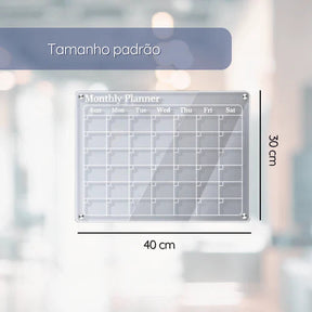 Quadro de Planejamento em Acrílico - PlanClear