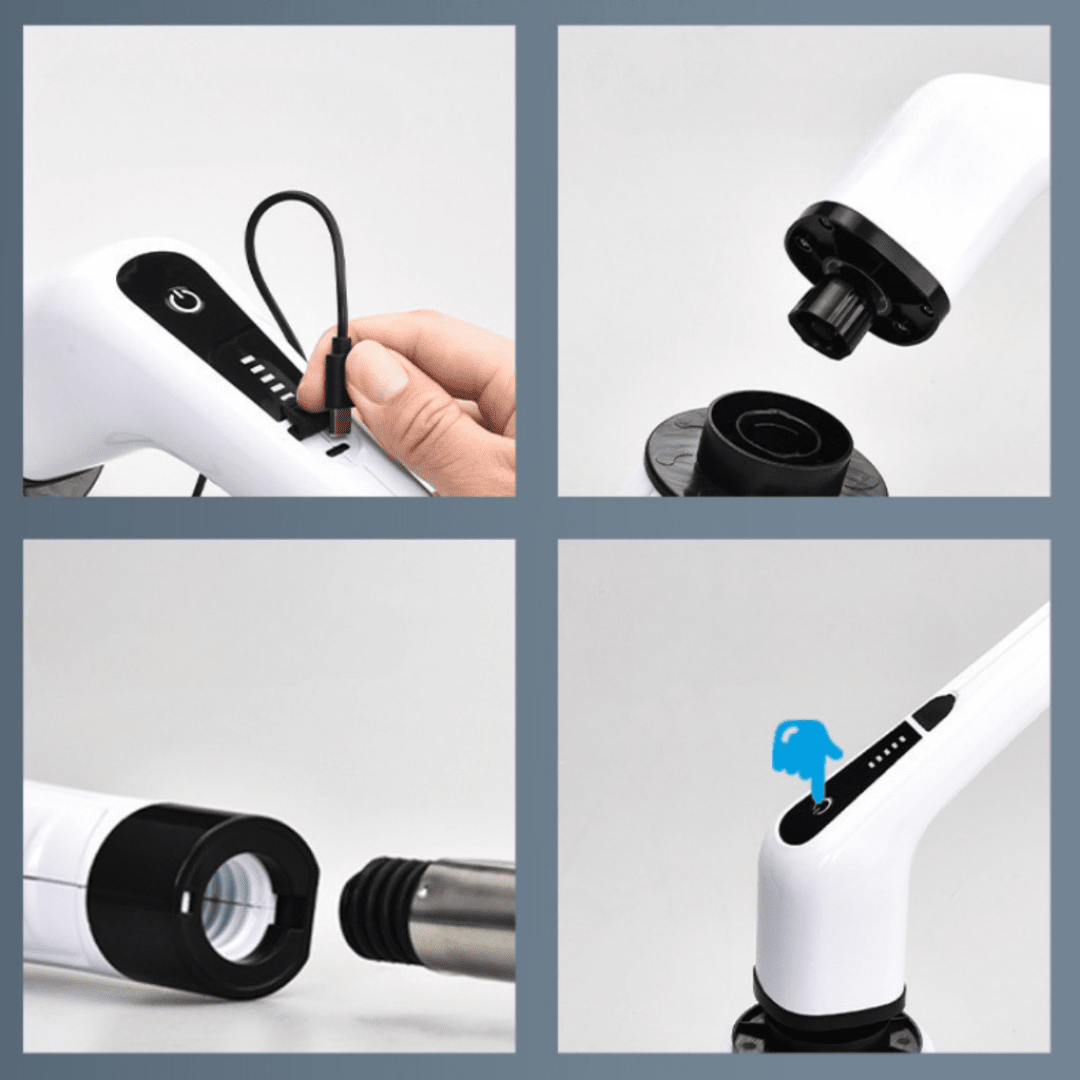 Escova de Limpeza Elétrica - CleanPro 9