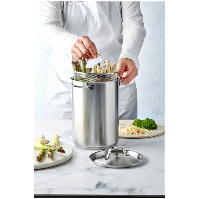 Panela Alta Inox 4,5L + Cesta Multifuncional - MultiChef