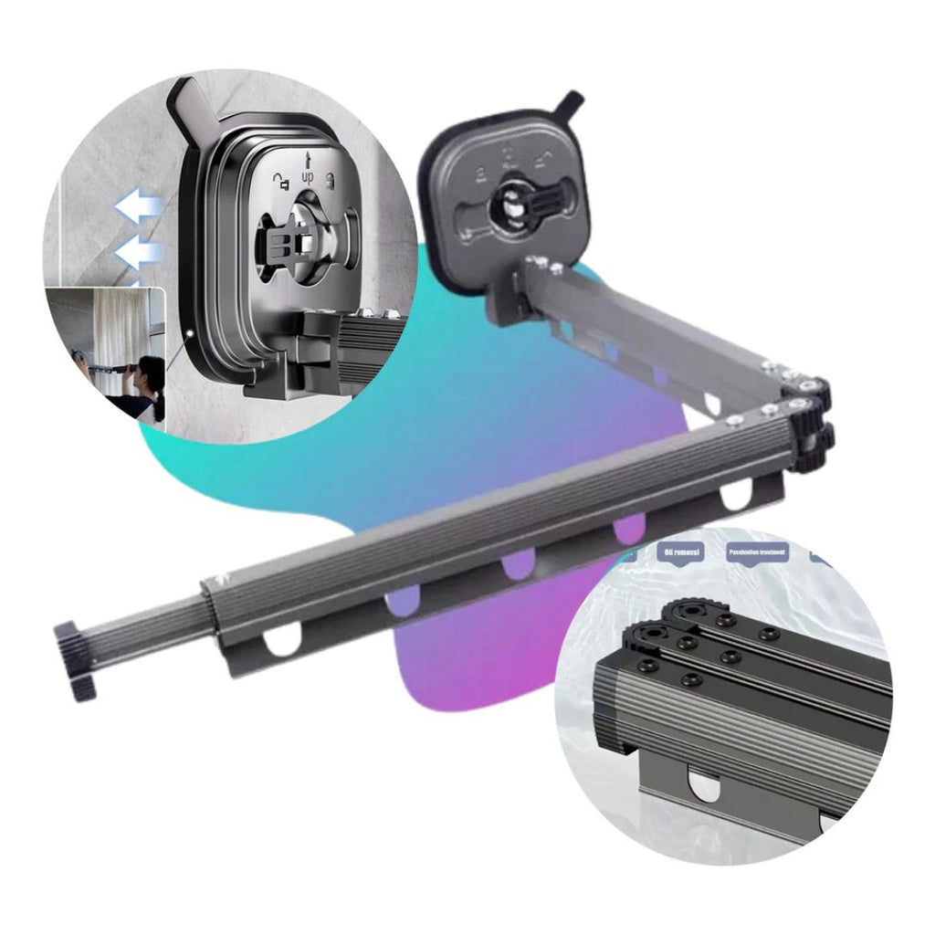 Varal Extensível Dobrável com Ventosa