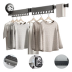 Varal Extensível Dobrável com Ventosa