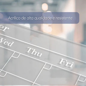 Quadro de Planejamento em Acrílico - PlanClear